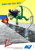 Poster "Reinigung 2 - Rutschpartie"